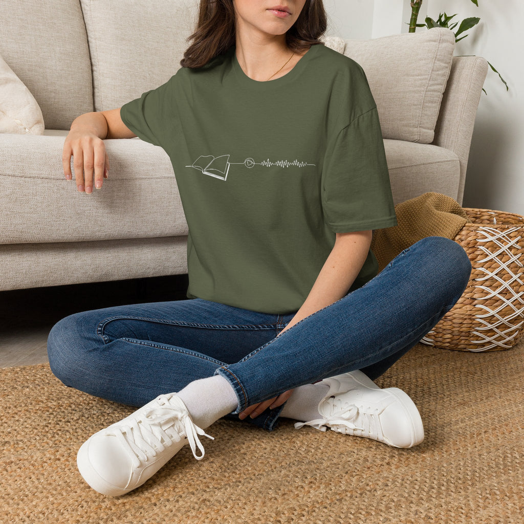 Audiobook reader unisex graphic tee