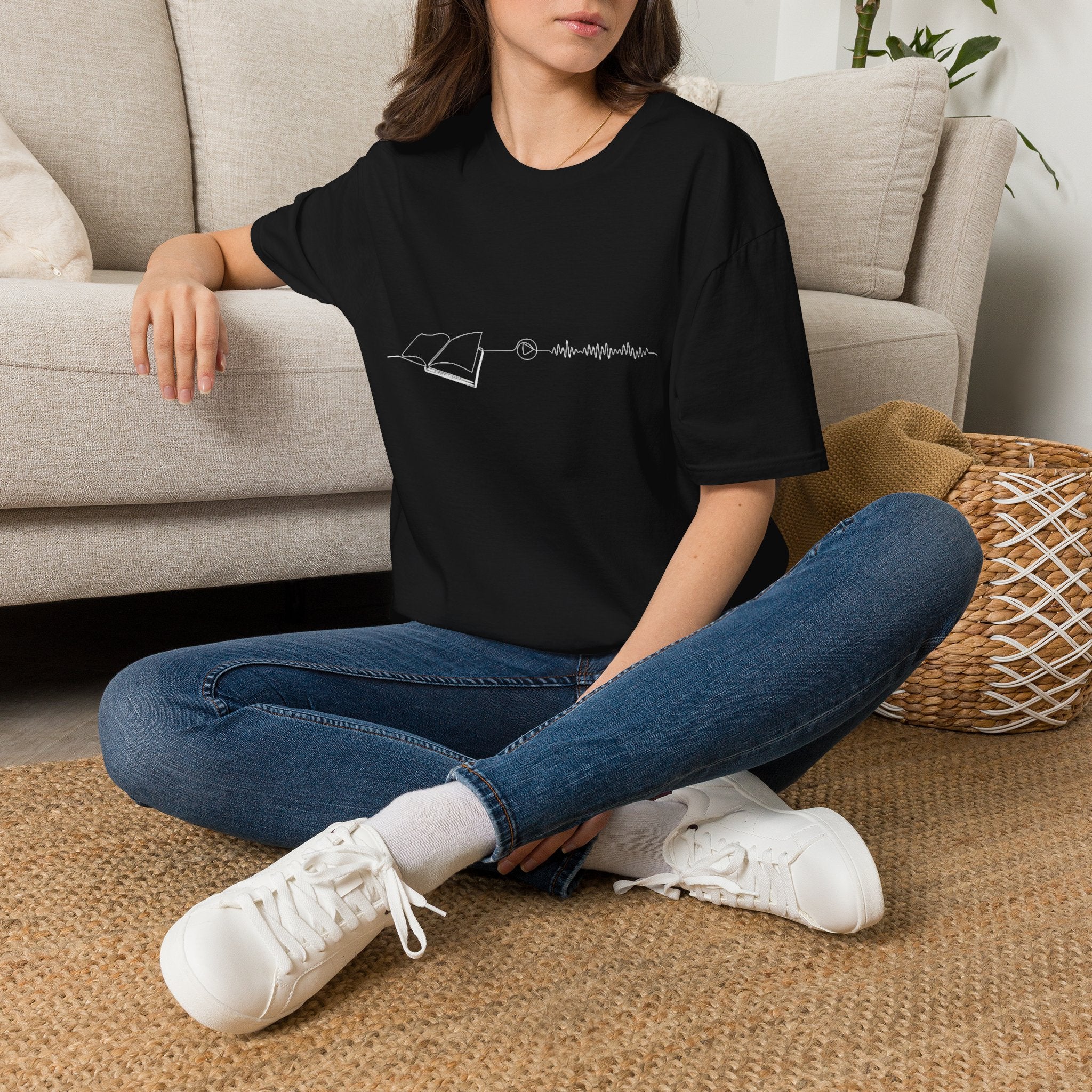 Audiobook reader unisex graphic tee