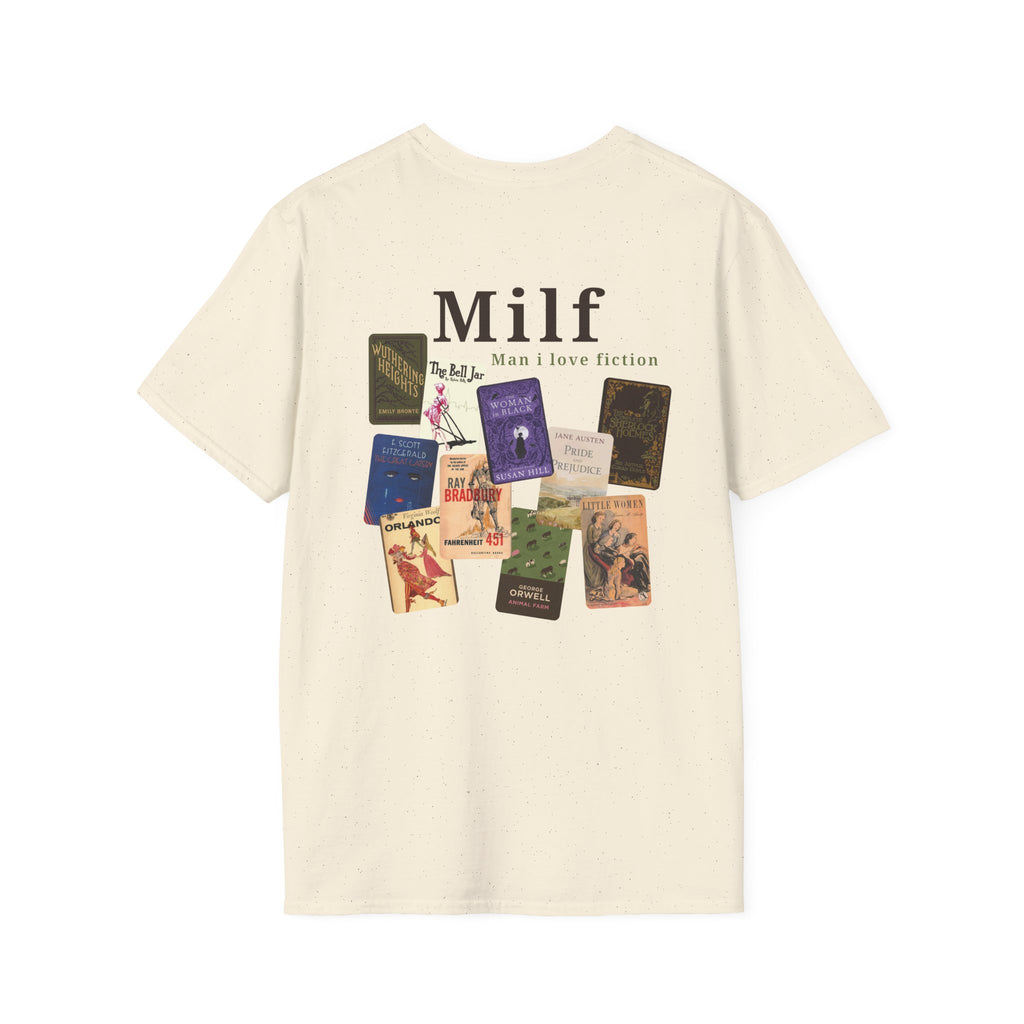 Man I Love Fiction Milf bookish reader unisex graphic tee
