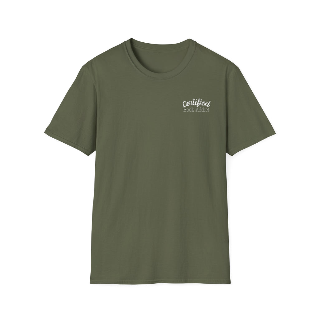 Book addict retro bookish reader unisex graphic tee