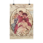 Vintage Little Women Illustration Poster - Rolled Art Print