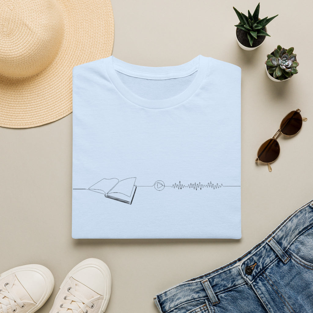Audiobook reader unisex graphic tee