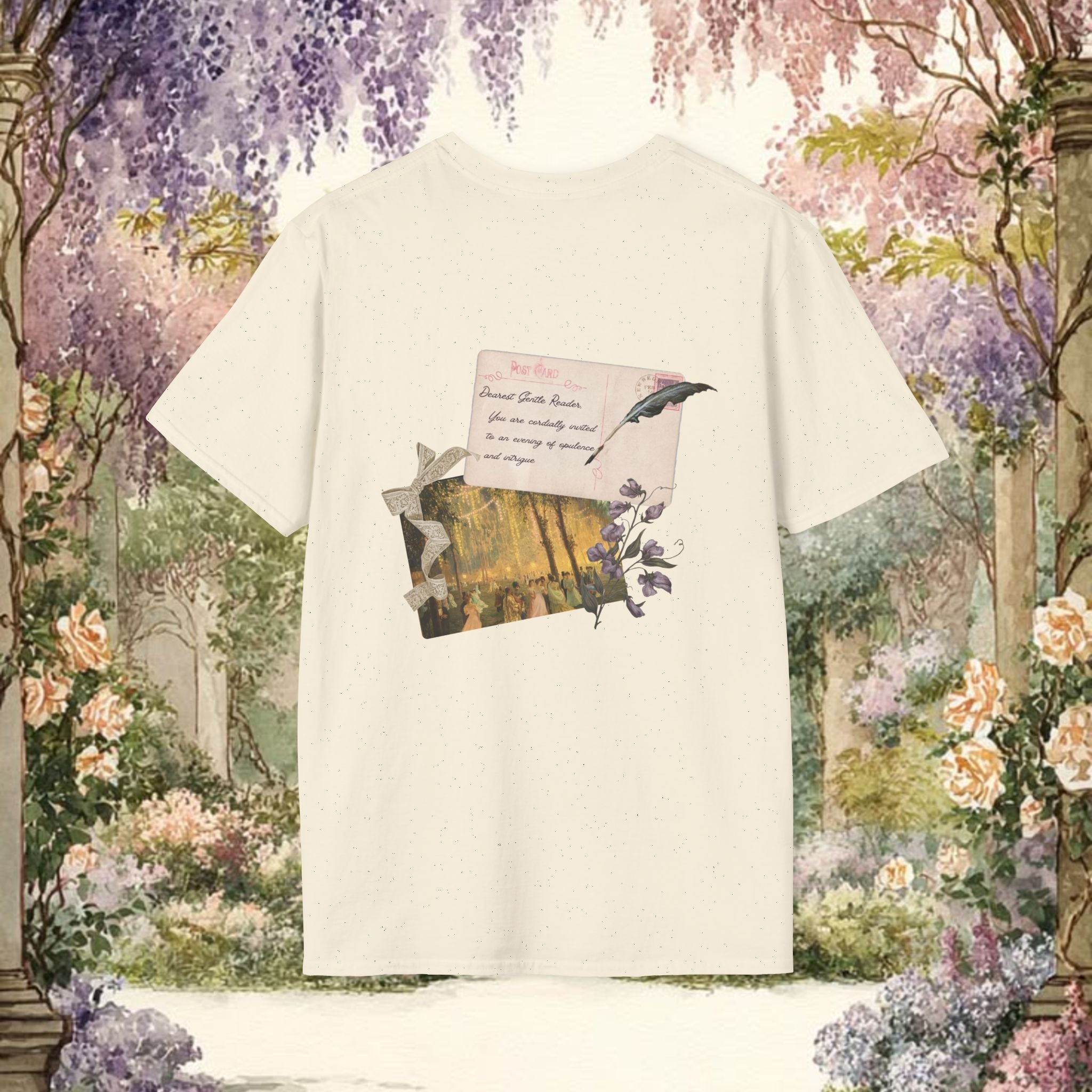 Bridgeton inspired victorian floral unisex graphic tee