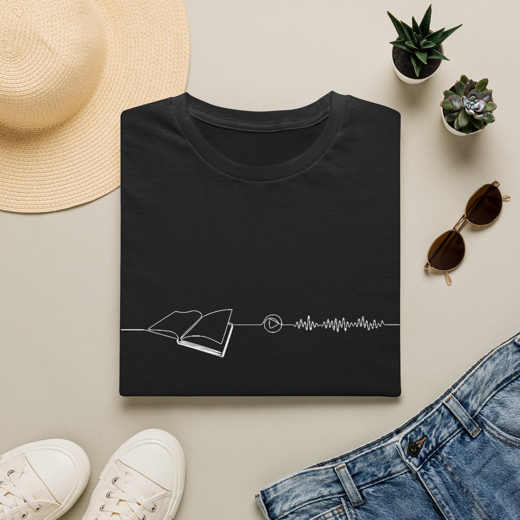 Audiobook reader unisex graphic tee