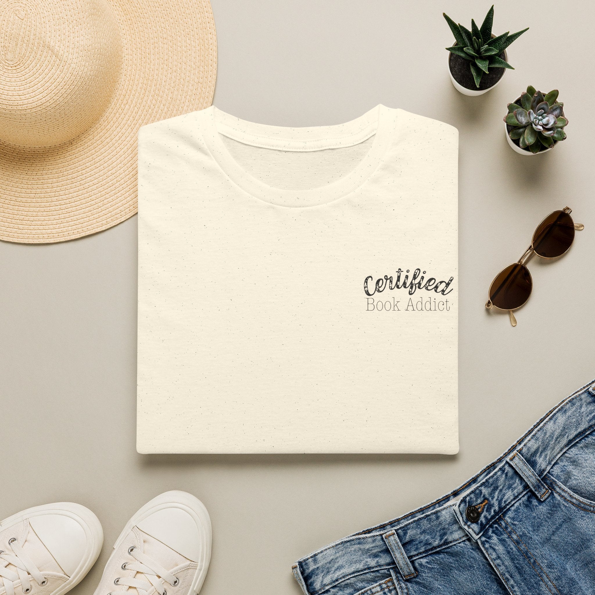 Book addict retro bookish reader unisex graphic tee
