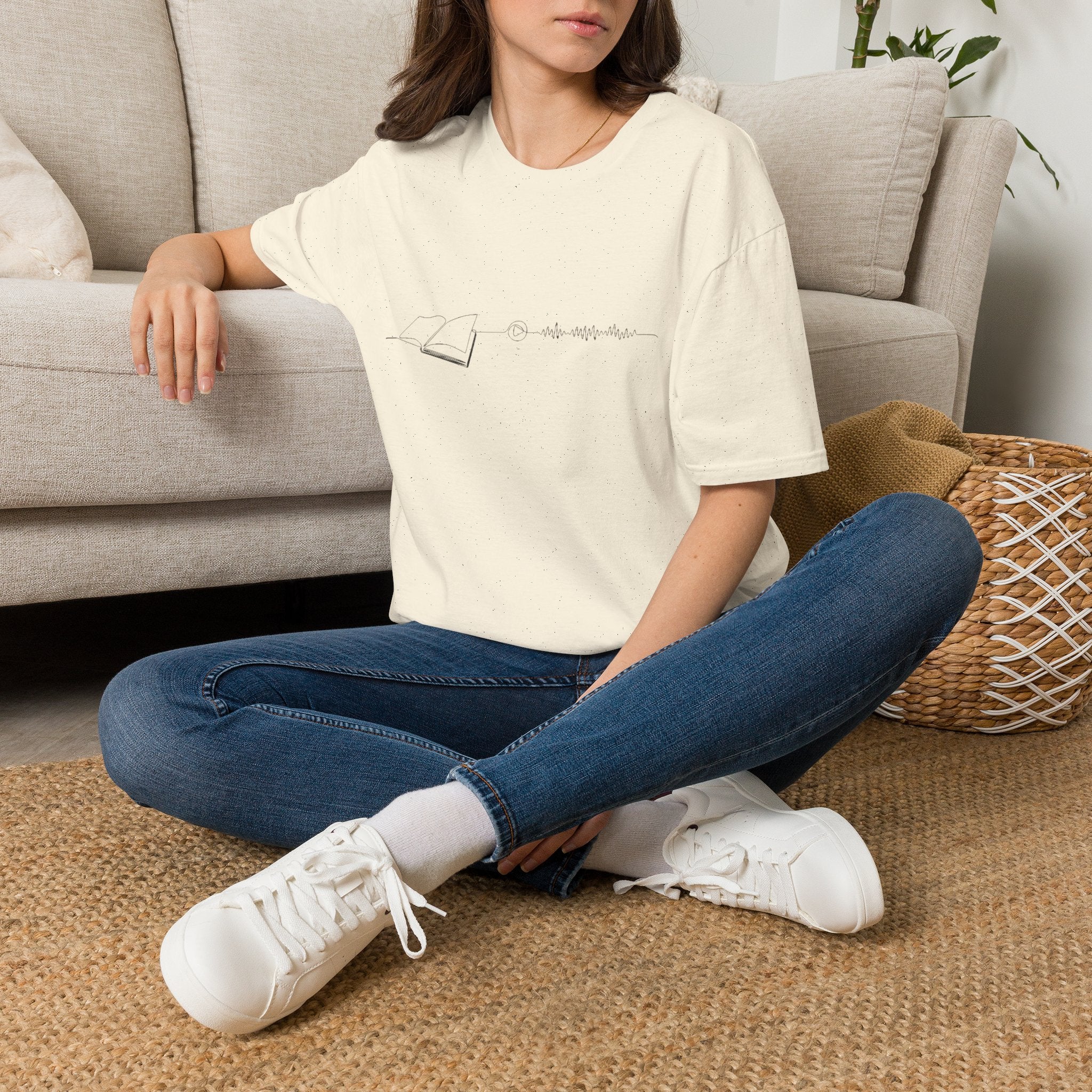 Audiobook reader unisex graphic tee
