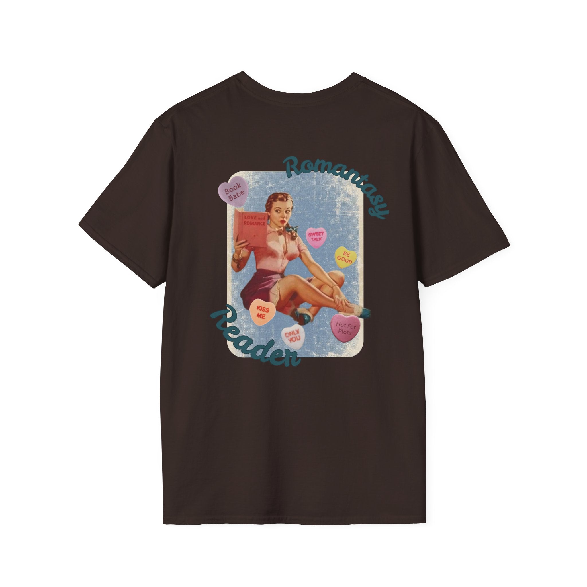 Romantasy retro reading unisex graphic tee