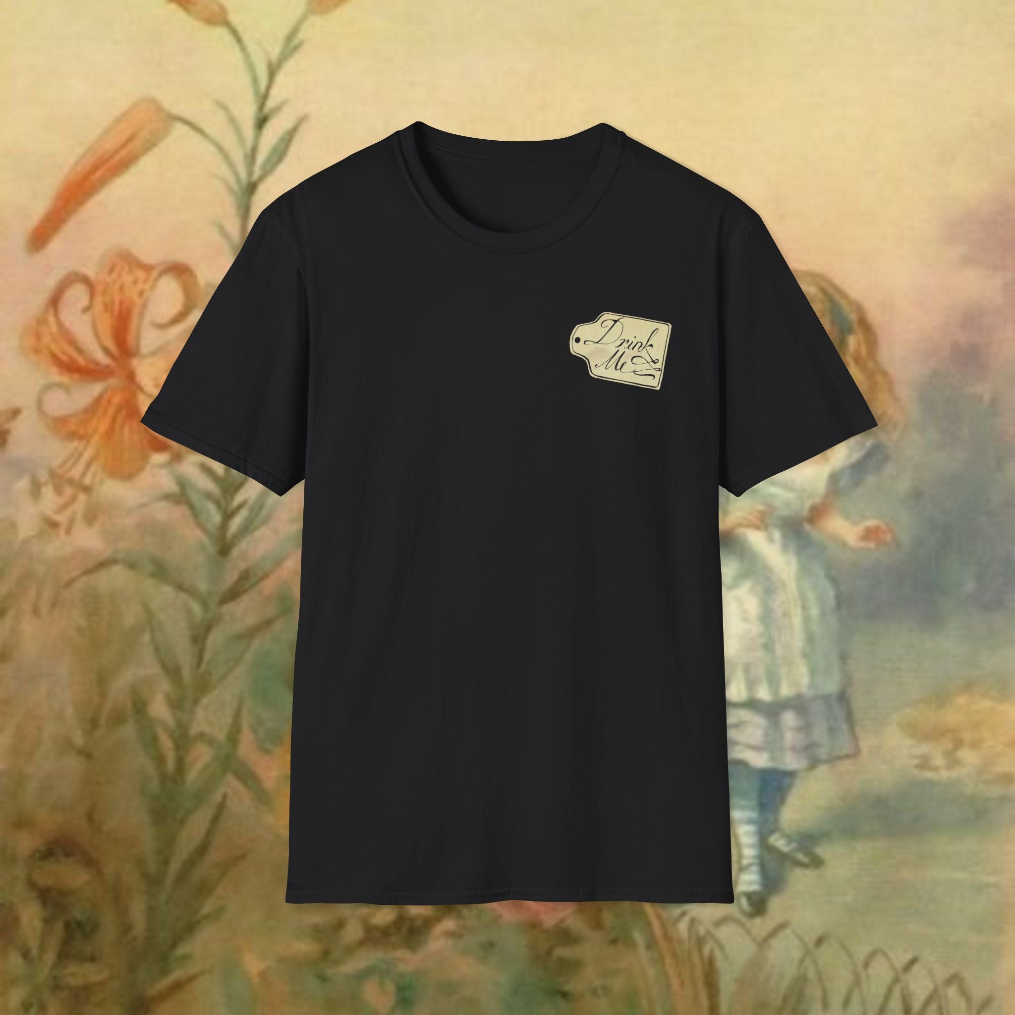 Alice in Wonderland vintage bookish reader unisex graphic tee