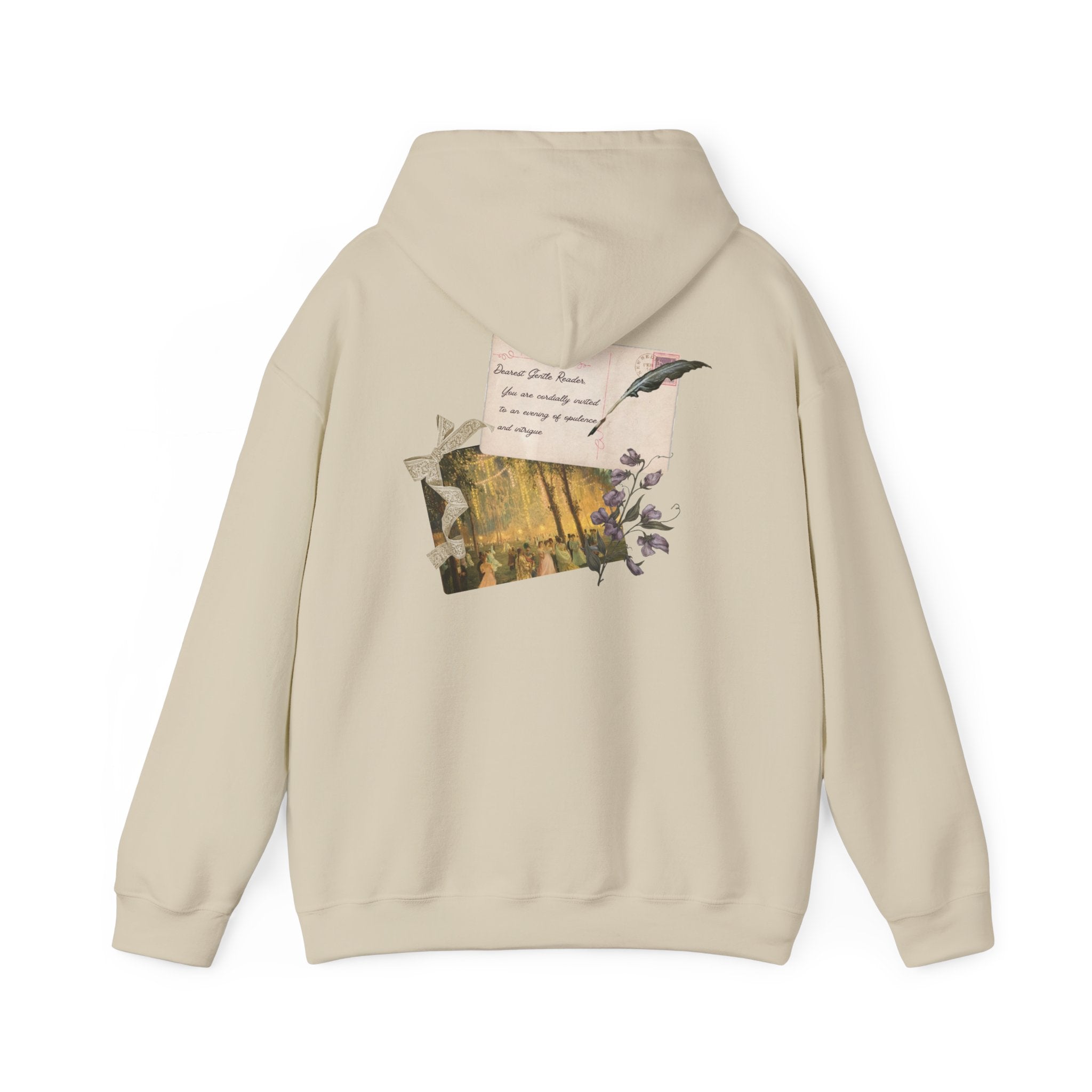 Dearest Gentle Reader Hoodie — Bridgerton inspired ball invite with vintage florals
