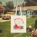 Reader Tote Bag | Retro Pinup Booklover Canvas Tote