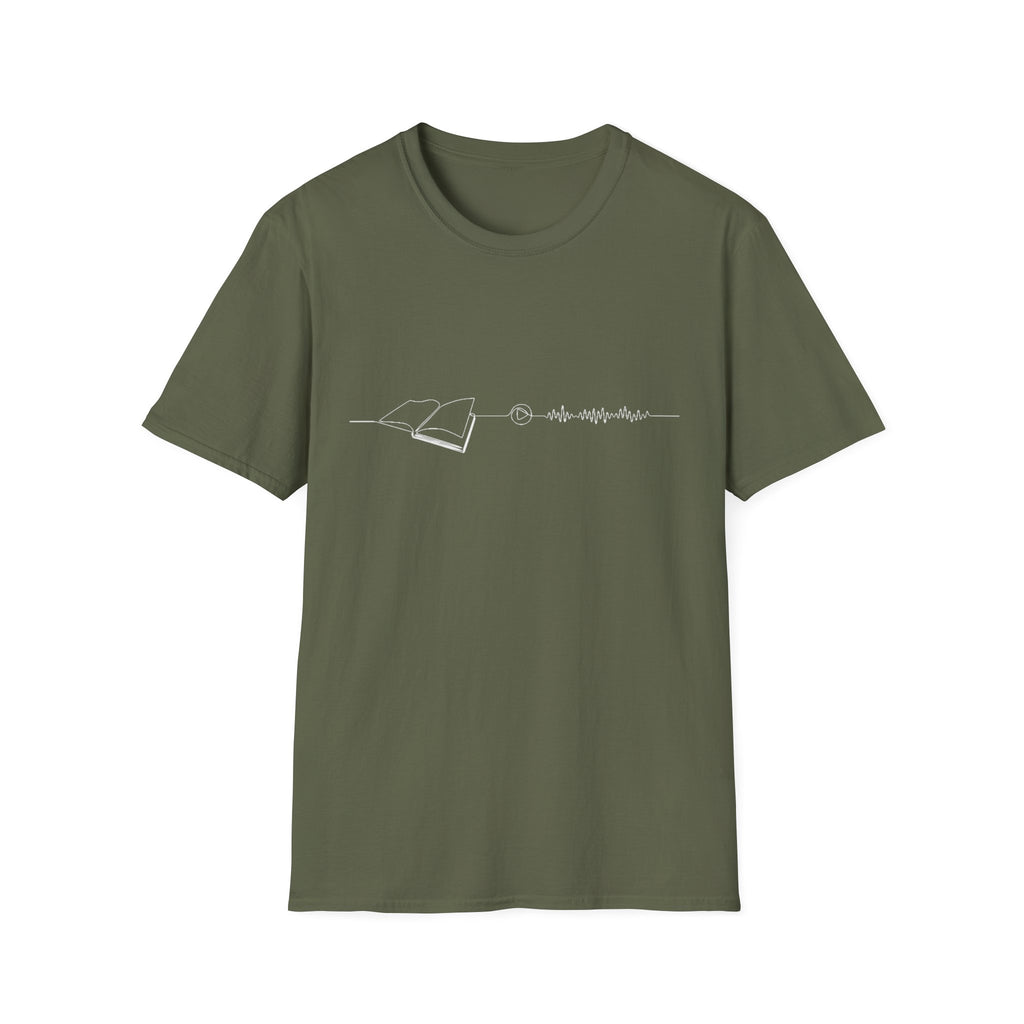Audiobook reader unisex graphic tee