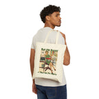 Buy me books and tell me i'm pretty Reader Tote Bag | Retro Pinup Booklover Canvas Tote