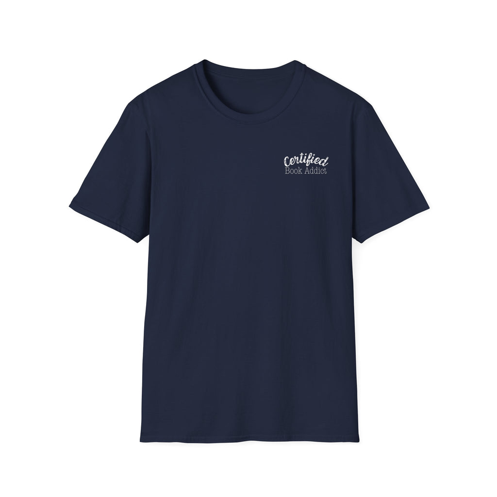 Book addict retro bookish reader unisex graphic tee