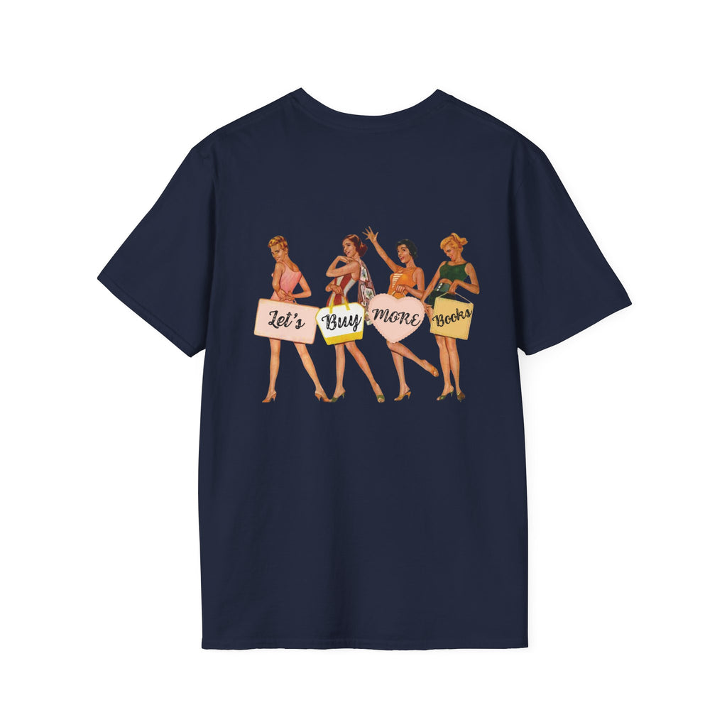 Book addict retro bookish reader unisex graphic tee
