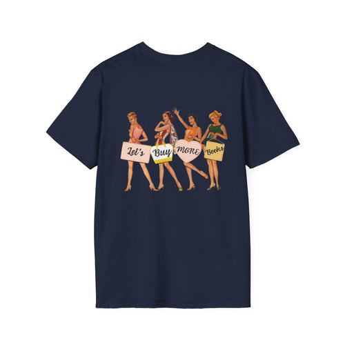 Book addict retro bookish reader unisex graphic tee