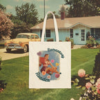 Romance & Romantasy Reader Tote Bag | Retro Pinup Booklover Canvas Tote