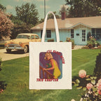 I'll read after this chapter Reader Tote Bag | Retro Pinup Booklover Canvas Tote