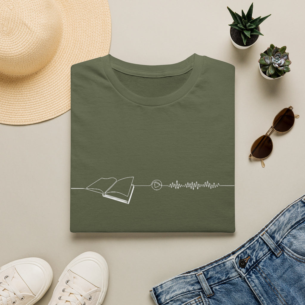 Audiobook reader unisex graphic tee