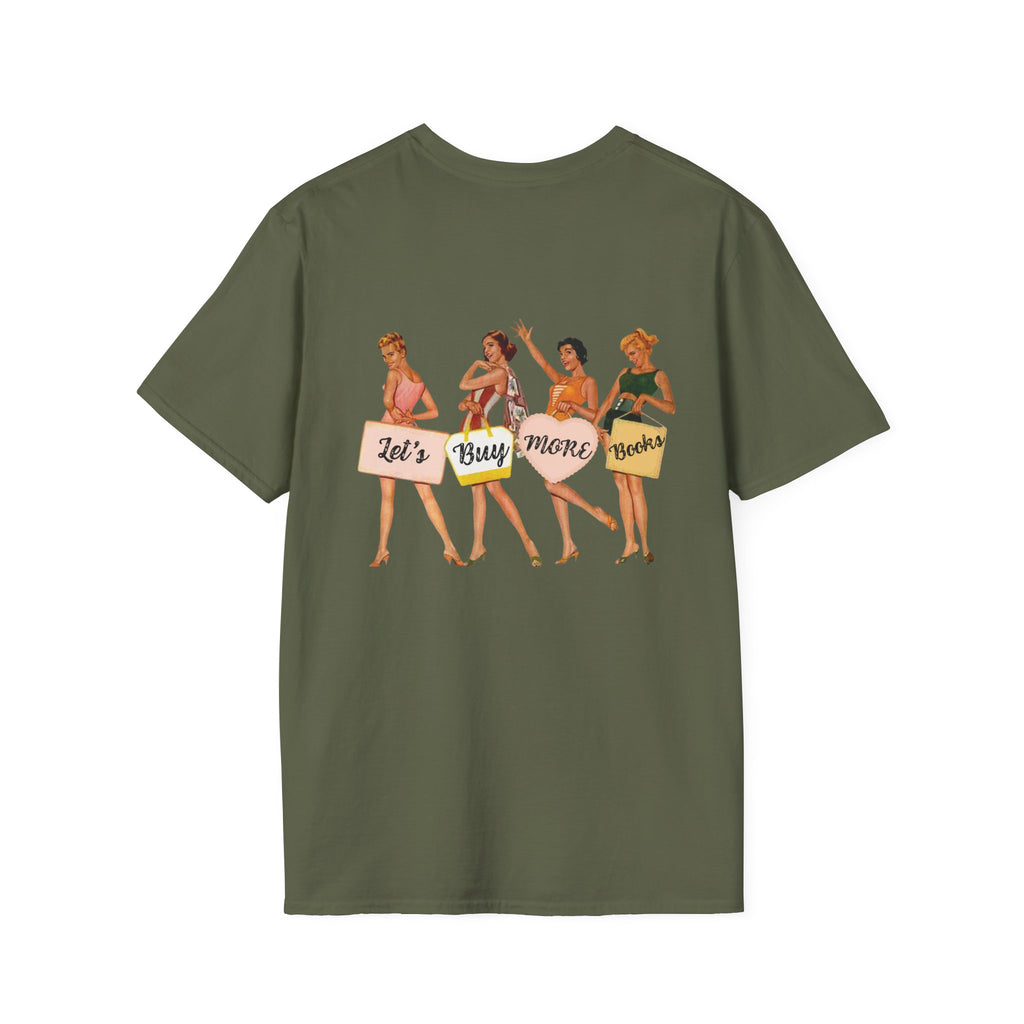 Book addict retro bookish reader unisex graphic tee