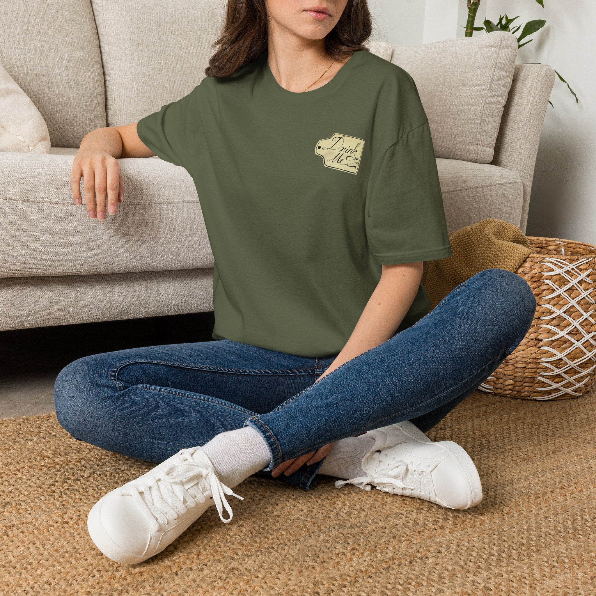 Alice in Wonderland vintage bookish reader unisex graphic tee