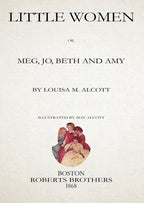 Little Women Cover Art & Title Page Prints – Set of 6 Digital Download Wall Art