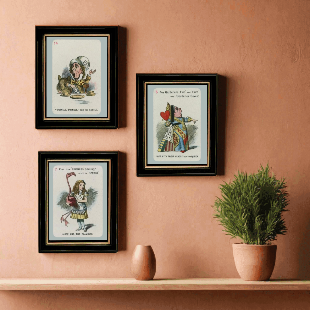 Alice in Wonderland Wall Art Prints – Set of 3 Digital Downloads