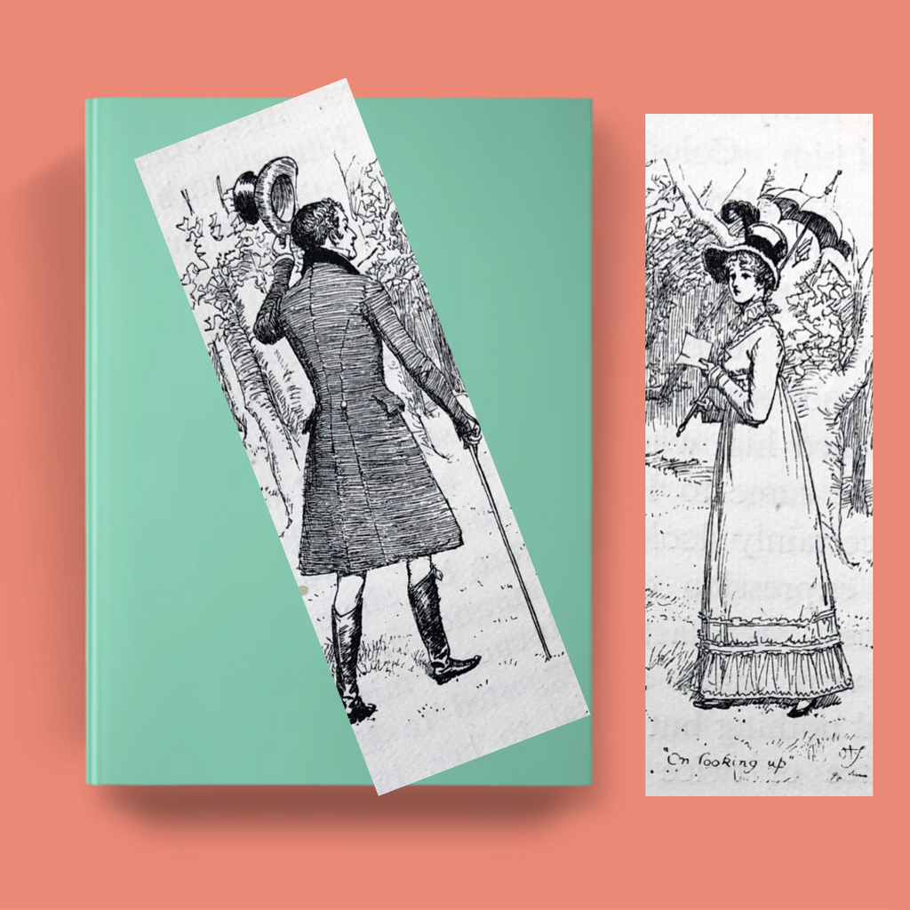 Hugh Thomson Jane Austen Illustration Bookmarks – Set of 5 Printable Digital Download