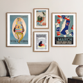 Retro American Library Ads – 11 Mid-Century Modern Wall Art Prints | Digital Download