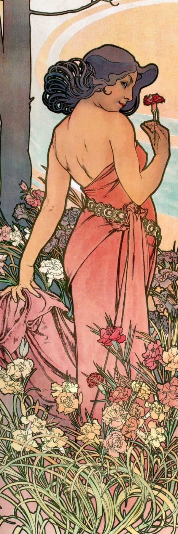 Art Nouveau Bookmarks – Set of 5 Whimsical Printable Digital Download
