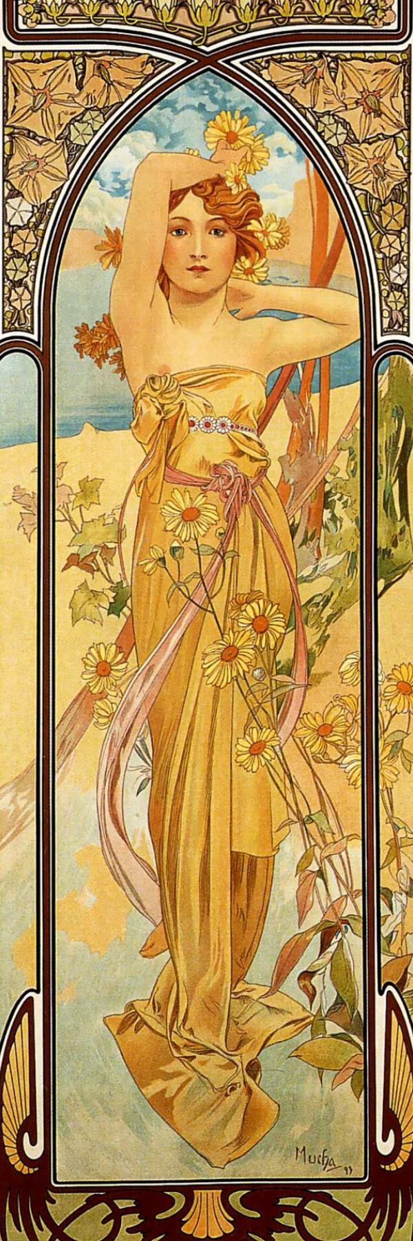 Art Nouveau Bookmarks – Set of 5 Whimsical Printable Digital Download