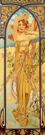Art Nouveau Bookmarks – Set of 5 Whimsical Printable Digital Download